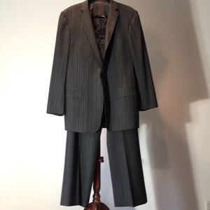 Z Zegna Gray Pinstripe Suit